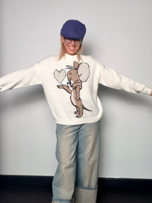 Maglia cartoon con cuore