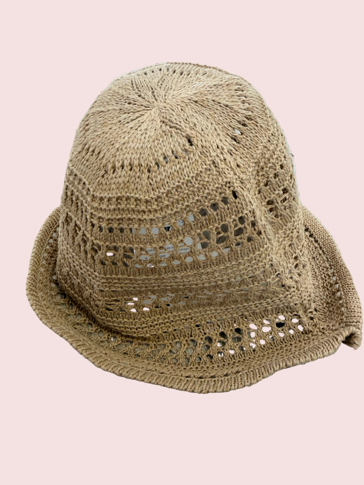 Cappello bucket intrecciato