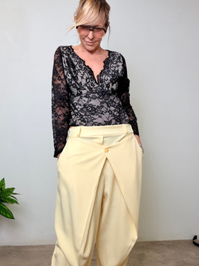 Pantalone over con pannello frontale