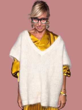 Gilet over in maglia morbida