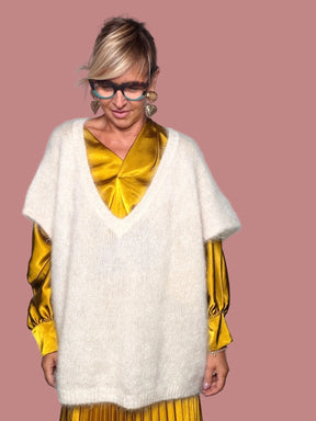 Gilet over in maglia morbida