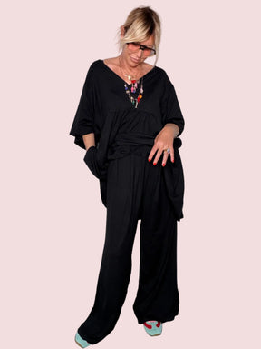 Completo Tunica & Pantalone Wide Leg