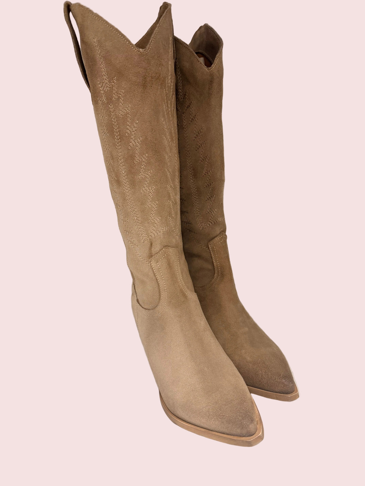 Stivale texano in suede