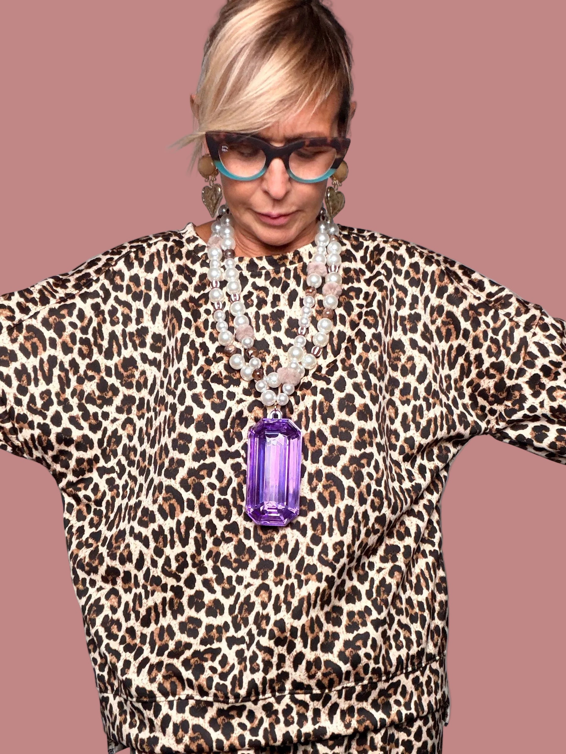 Completo felpa animalier – La vita non è perfetta, ma il tuo outfit può esserlo