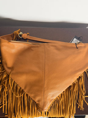 Borsa Marsupio in Pelle con Frange