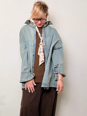 Camicia-giacca over con cravattino