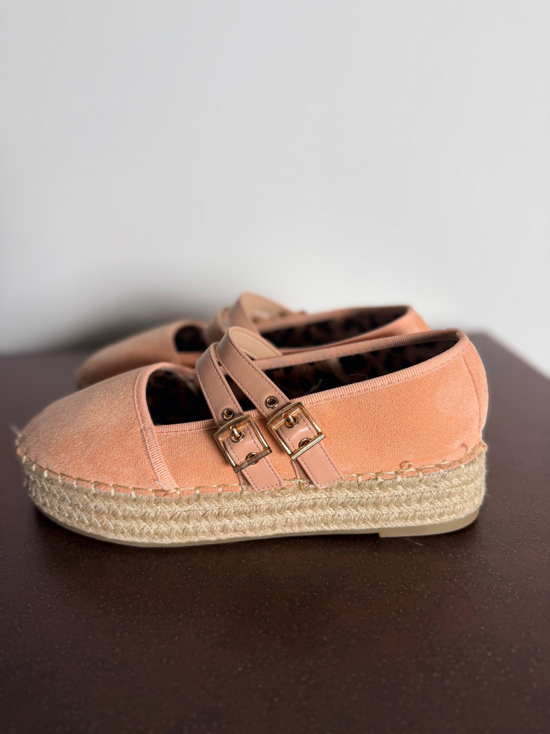 Espadrillas Platform Mary Jane Doppia Fibbia