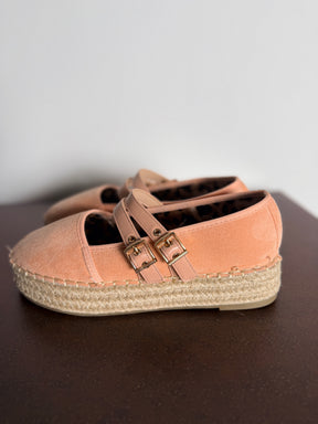 Espadrillas Platform Mary Jane Doppia Fibbia