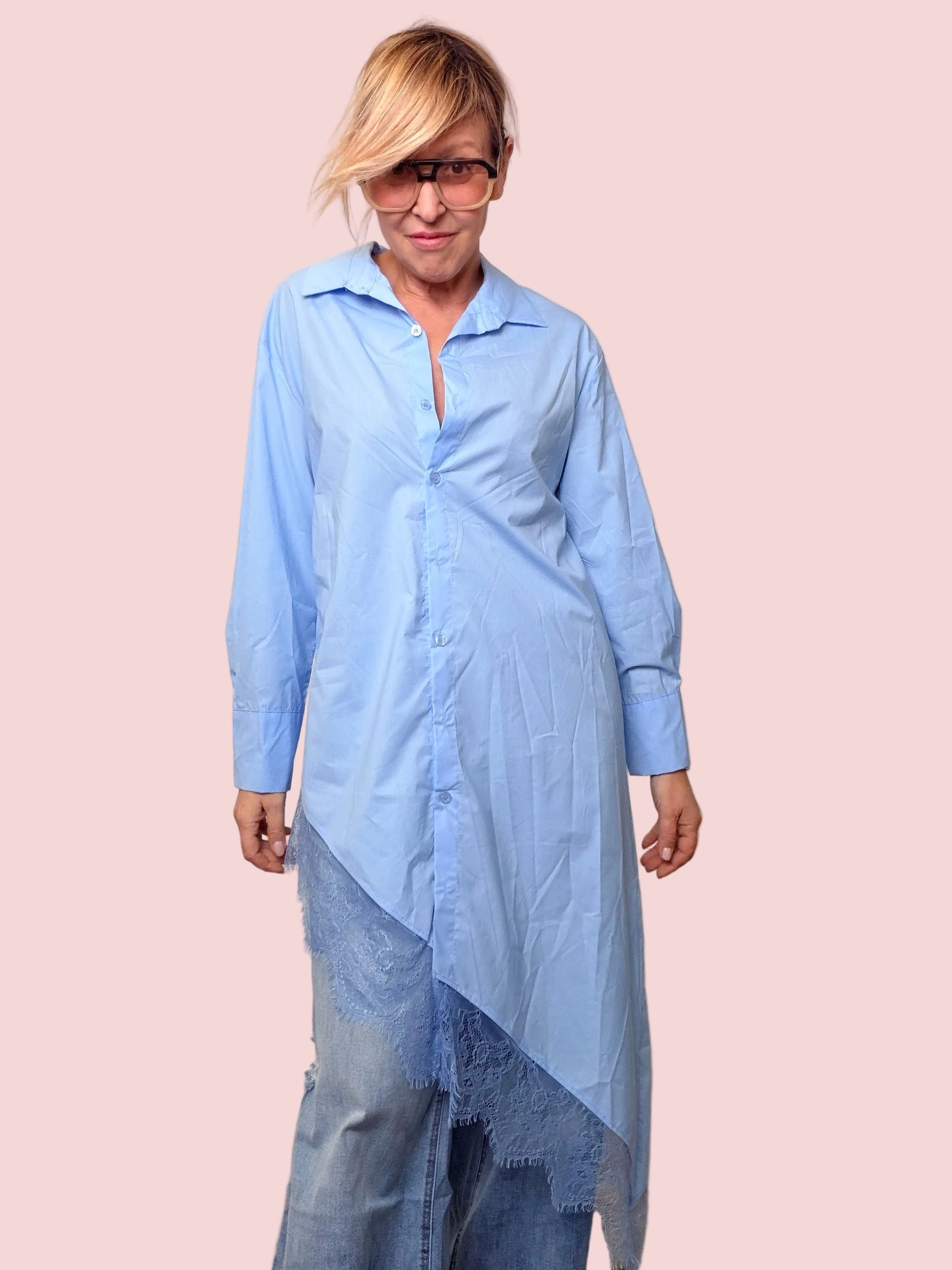 Camicia over asimmetrica