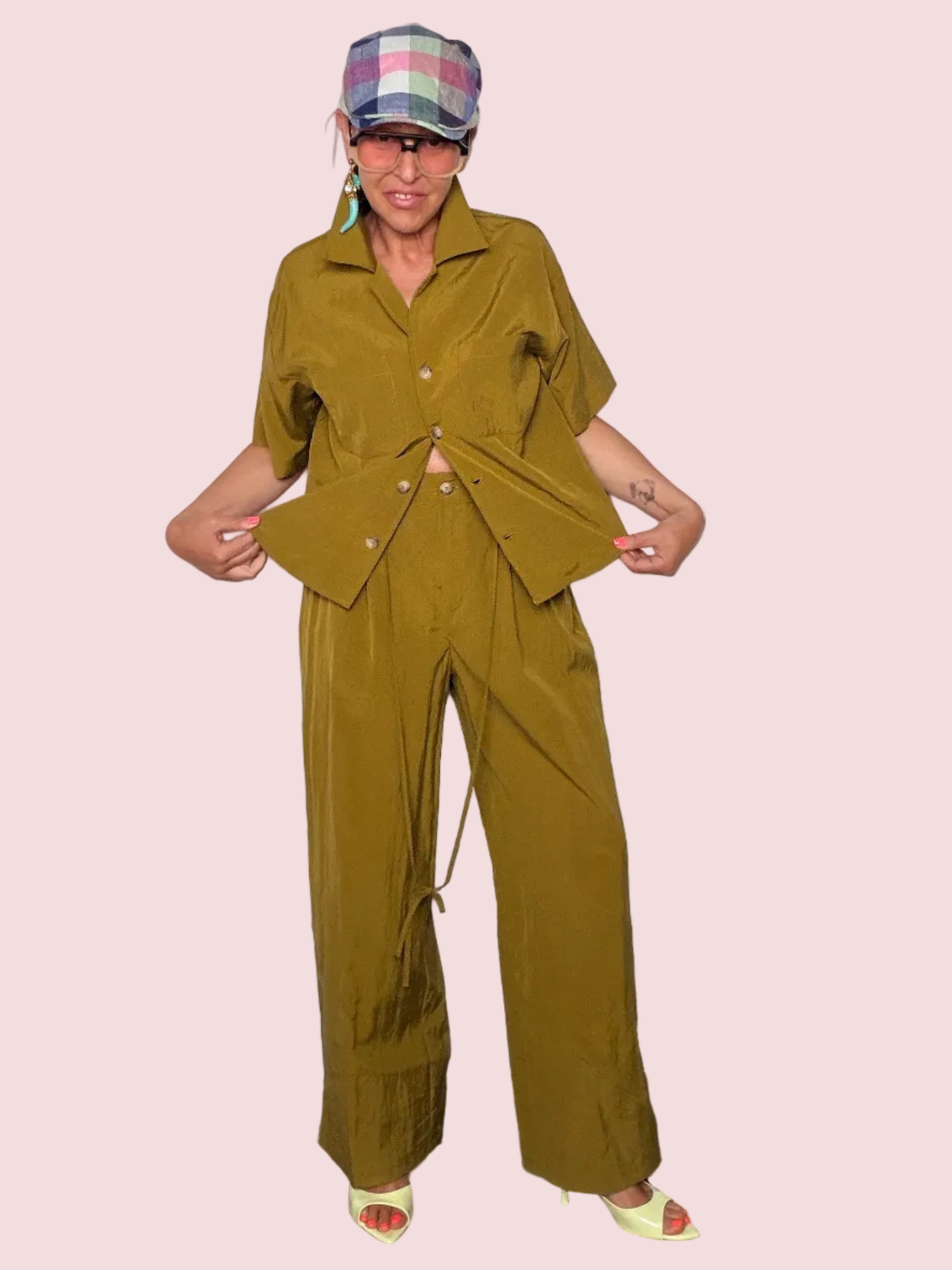Tuta Intera Camicia & Pantalone Wide Leg