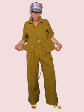 Tuta Intera Camicia & Pantalone Wide Leg