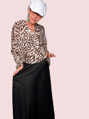 Pantagonna Wide Leg Tencel