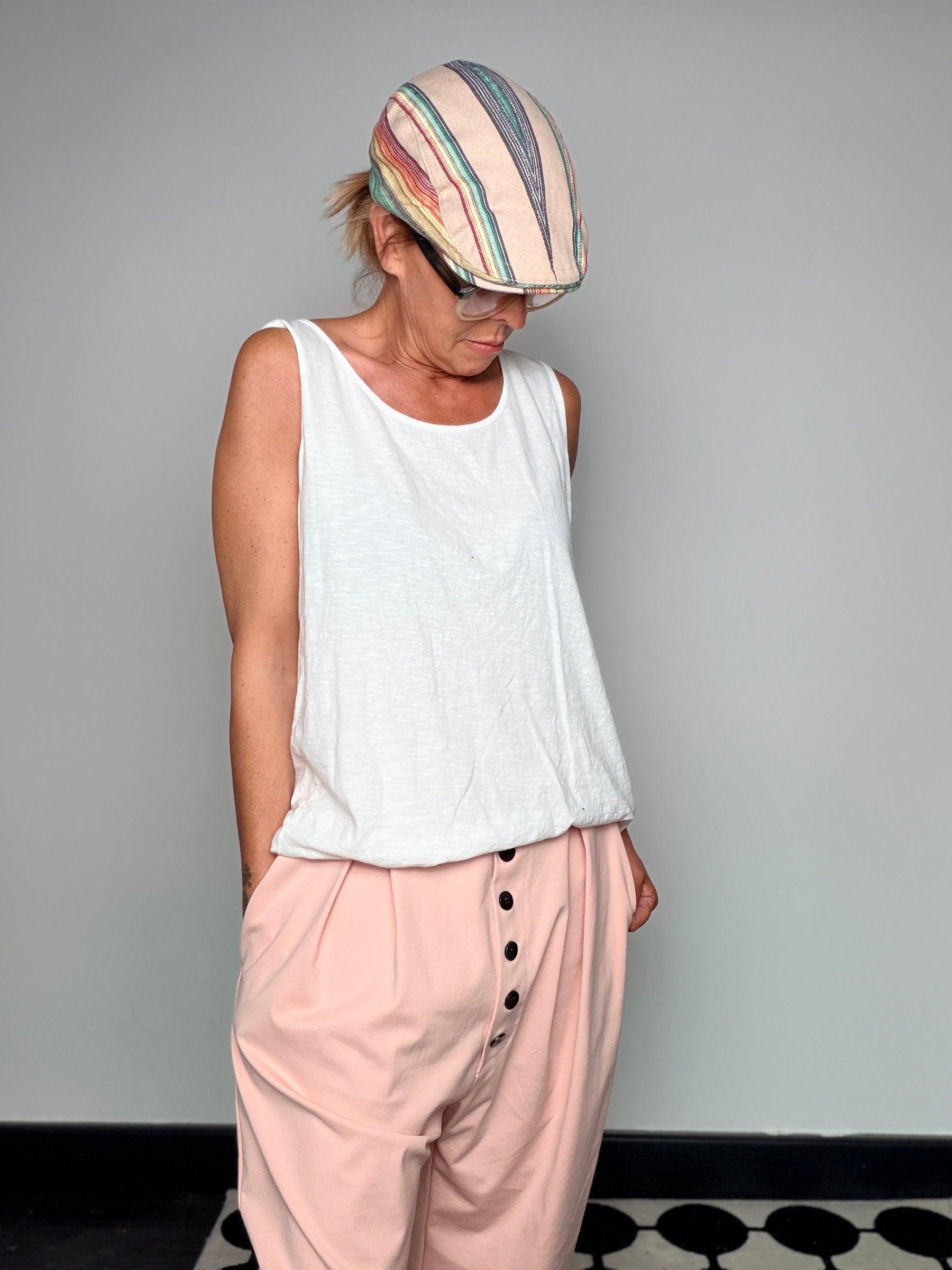 Pantalone Balloon Bottoni Decorativi
