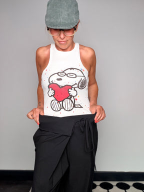 Pantalone Wide Leg Pareo con Fiocco