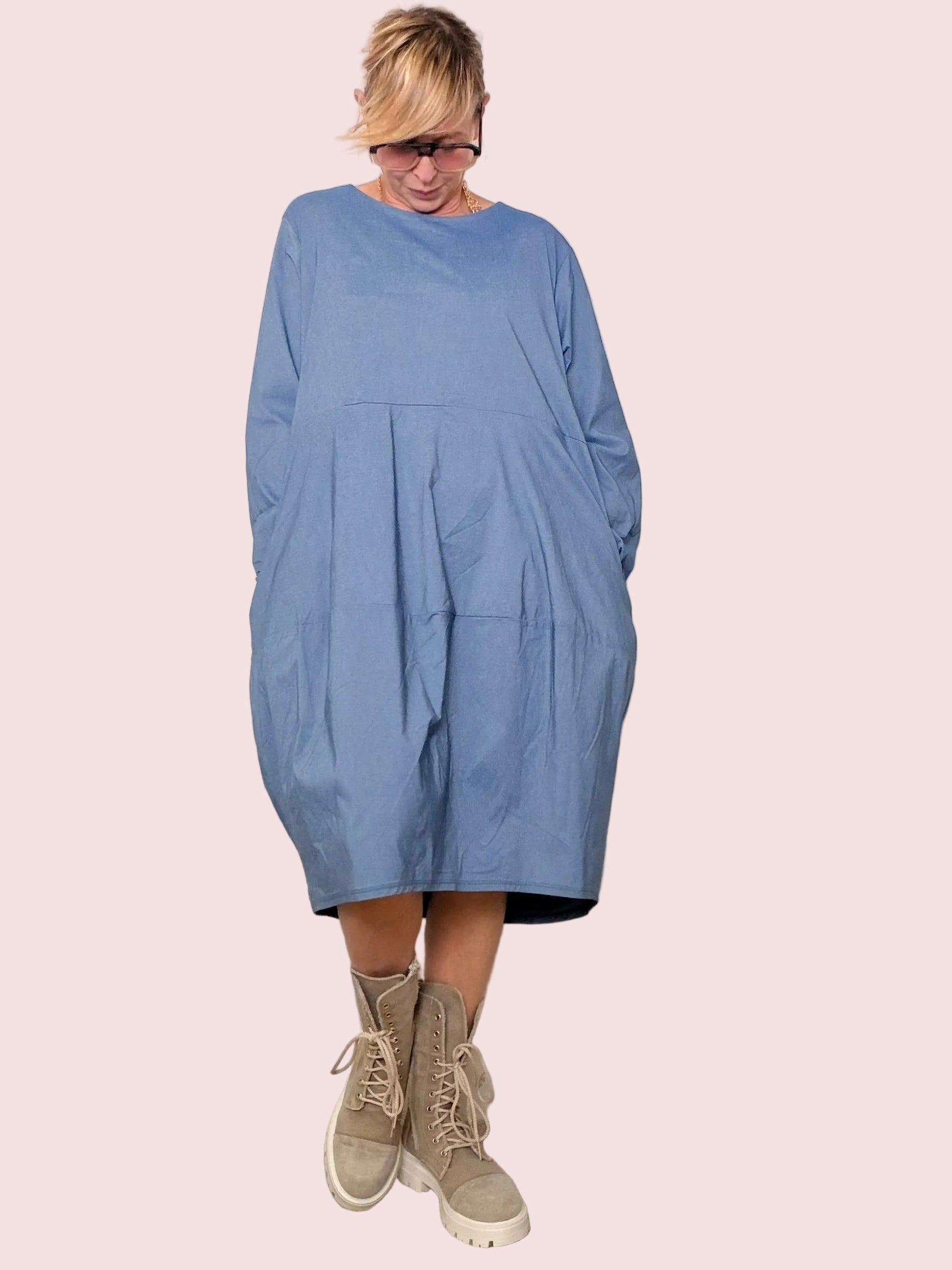 Abito effetto jeans over