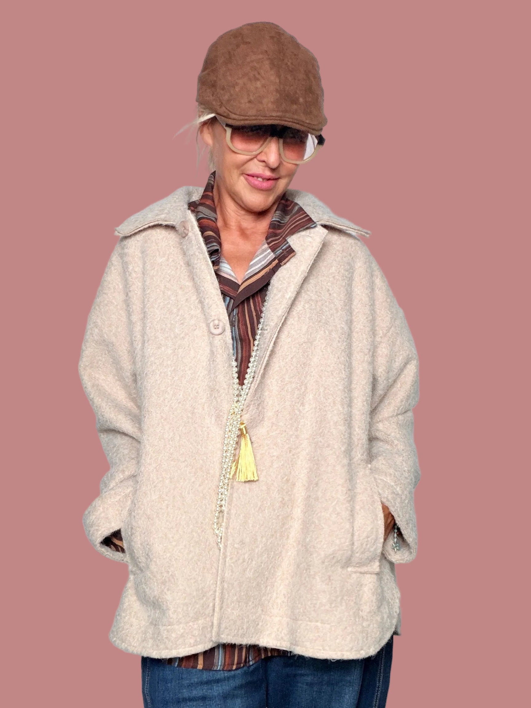 Cappottino corto beige Susy Star