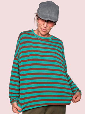 Maglia Oversize Righe Bicolor Modal