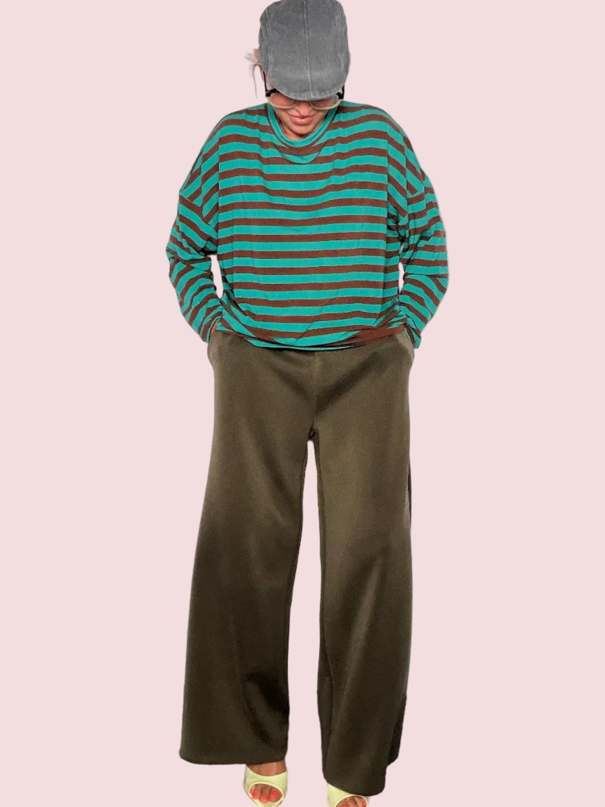 Pantalone in modal Palazzo kaki