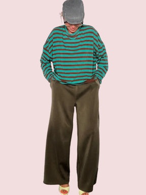 Pantalone in modal Palazzo kaki