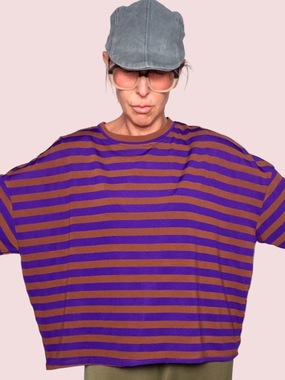 Maglia Oversize Righe Bicolor Modal