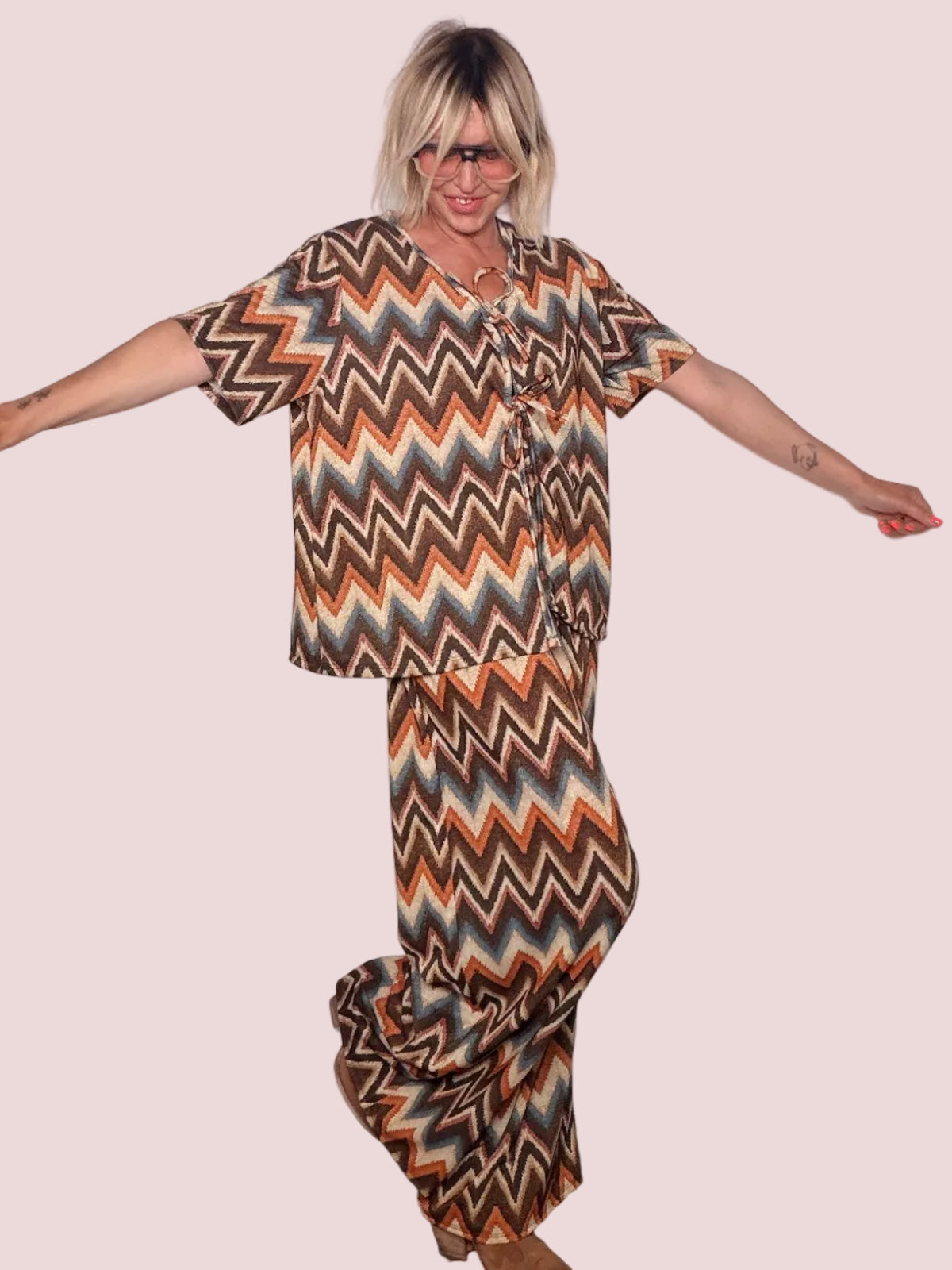 Coordinato Chevron Terracotta