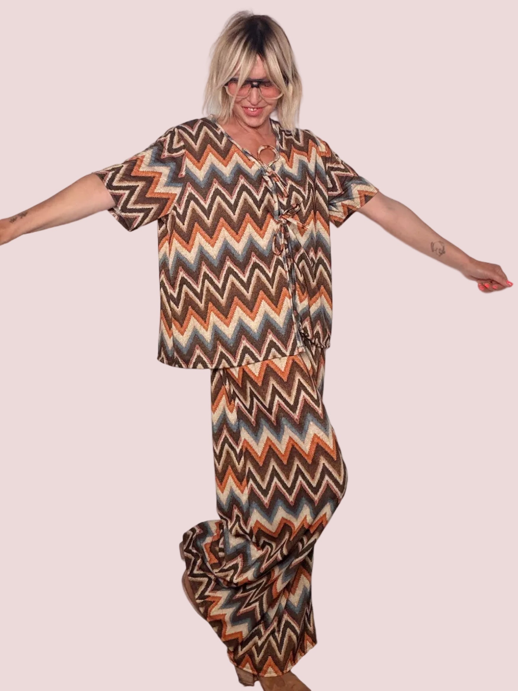 Coordinato Chevron Terracotta