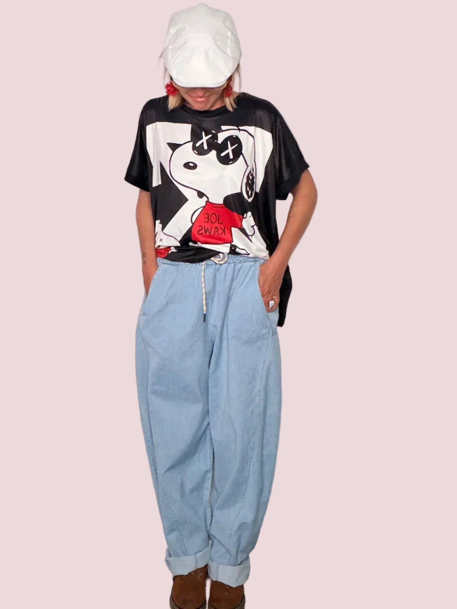 Jeans Baggy Chambray Celeste