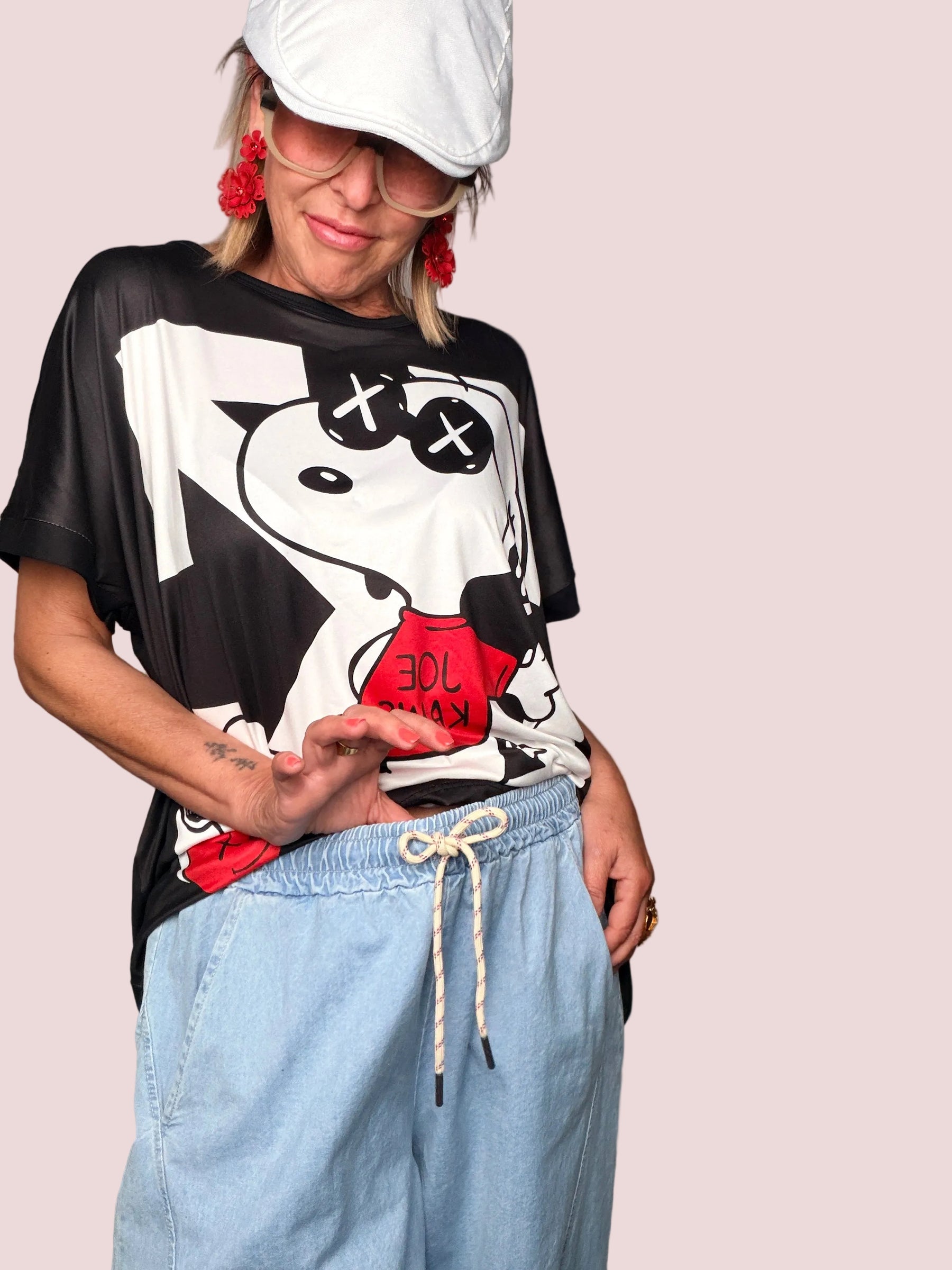 Jeans Baggy Chambray Celeste