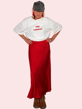 Gonna Fluida Satinata Maxi