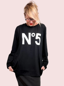 T-shirt in modal Over – Ironia in formato maxi