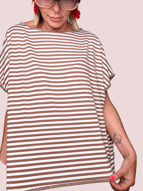 Maglia a Righe con Bordino Lurex