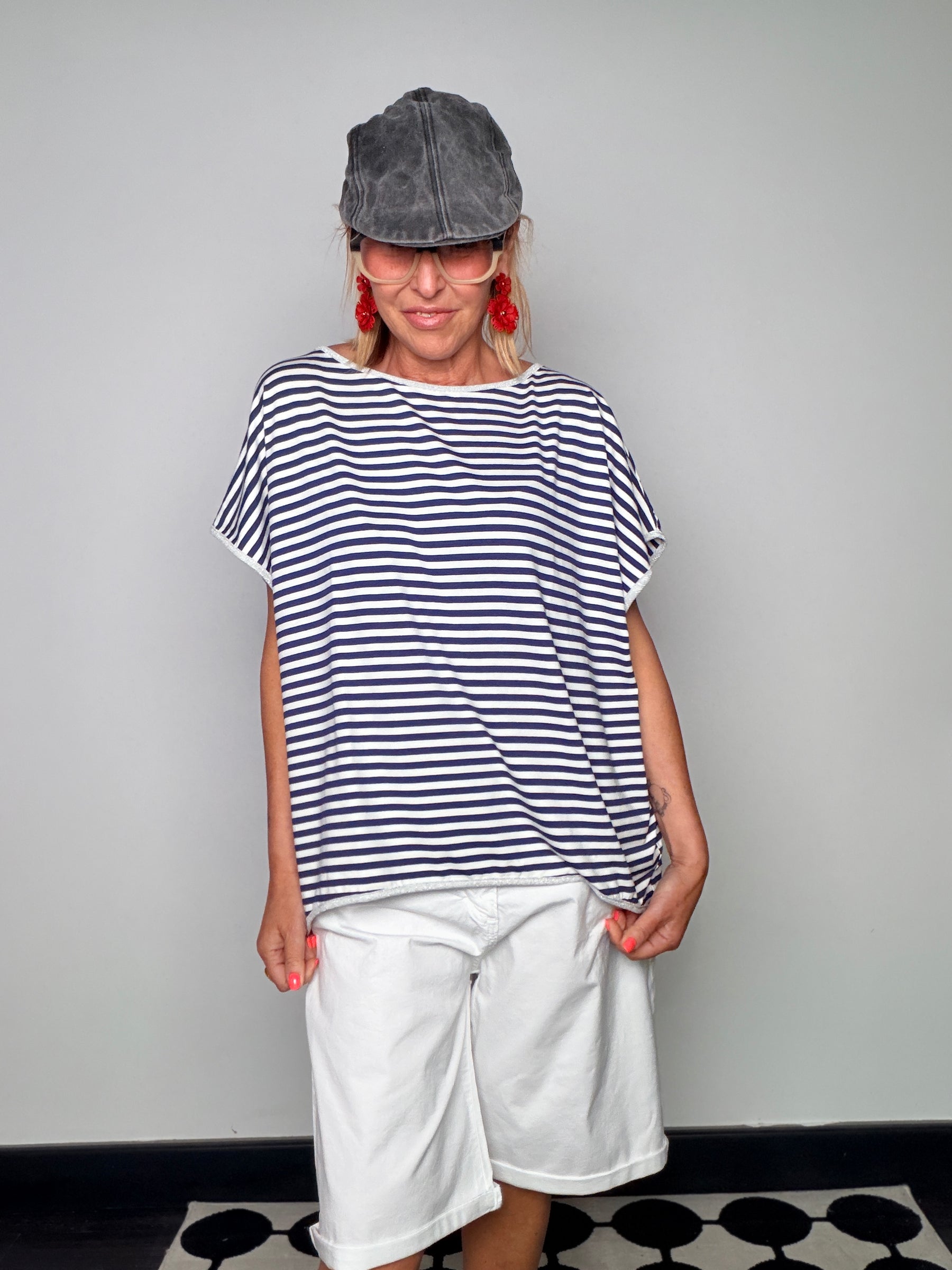 Maglia a Righe con Bordino Lurex