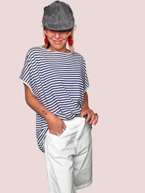 Bermuda Wide Leg con Risvolto