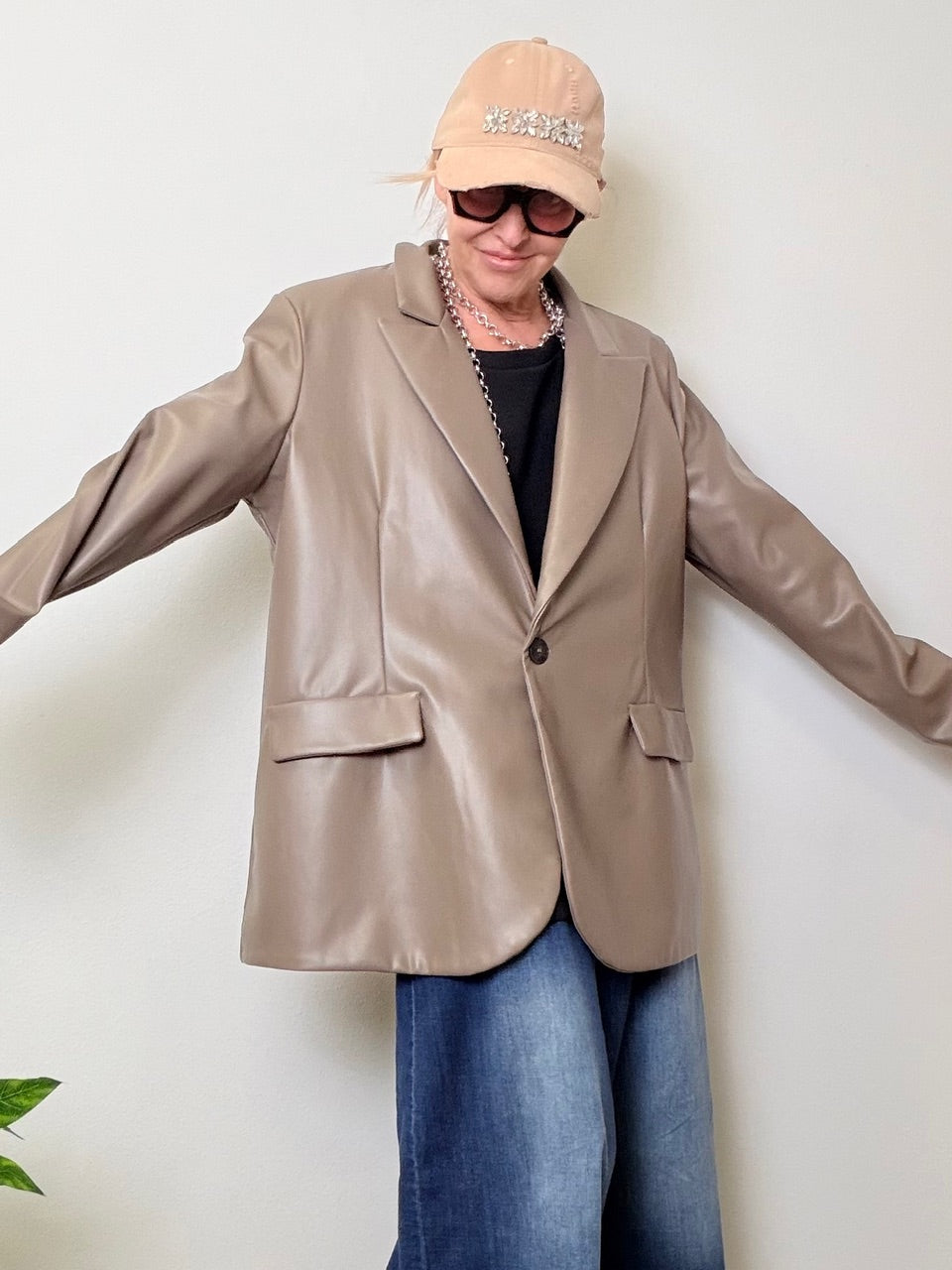 GIACCA IN ECOPELLE OVER