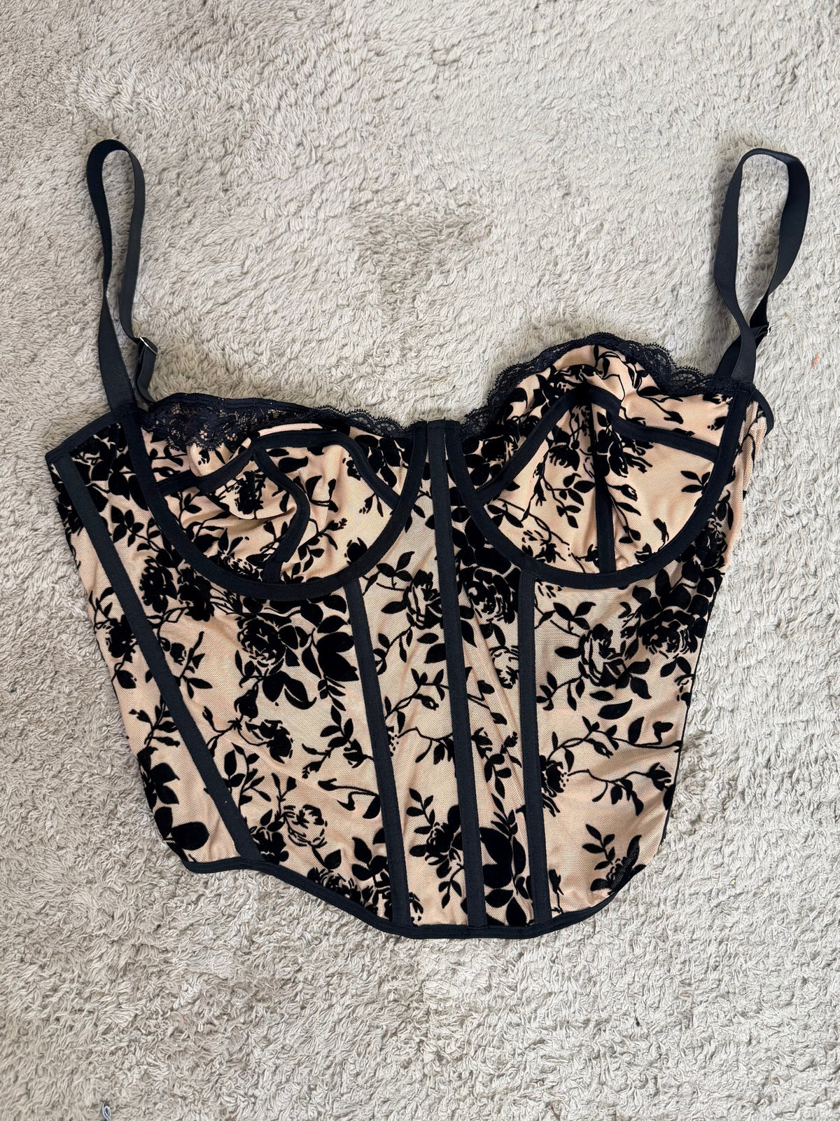 BUSTIER OVER FLOREALE