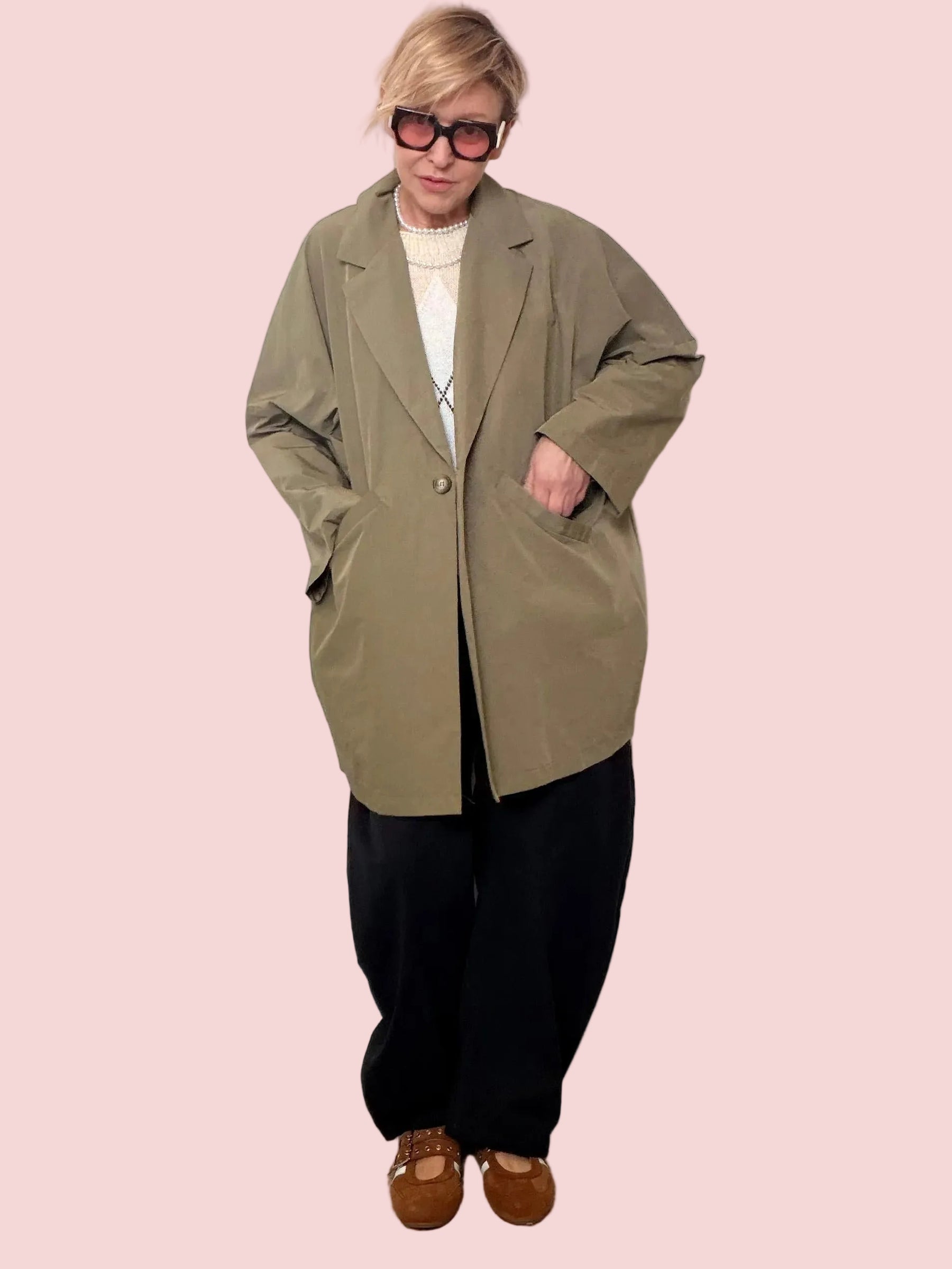 IMPERMEABILE OVER IN TAFFETÀ