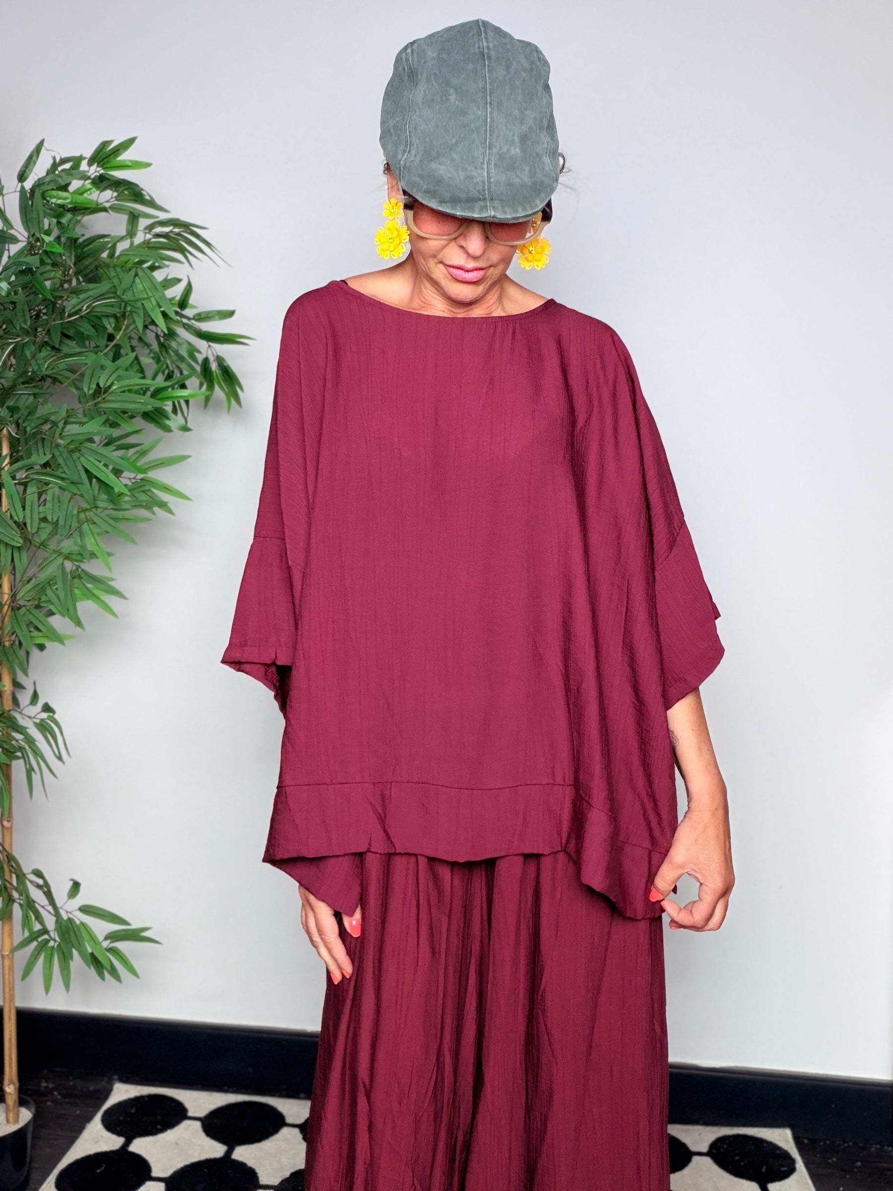 Coordinato Top + Pantalone Palazzo