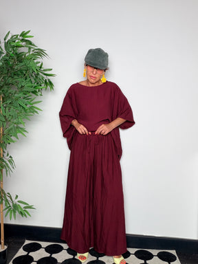 Coordinato Top + Pantalone Palazzo