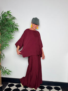 Coordinato Top + Pantalone Palazzo
