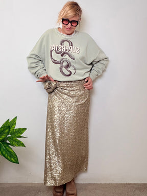 GONNA IN PAILLETTES CON NODO