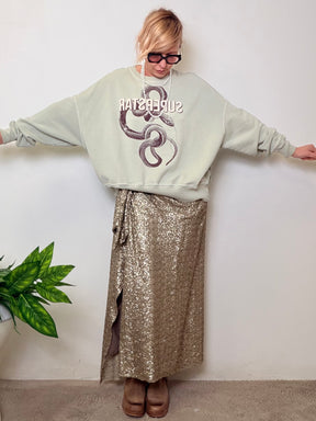 GONNA IN PAILLETTES CON NODO