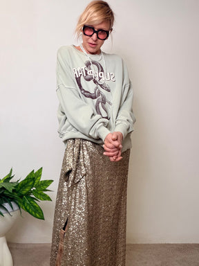 GONNA IN PAILLETTES CON NODO