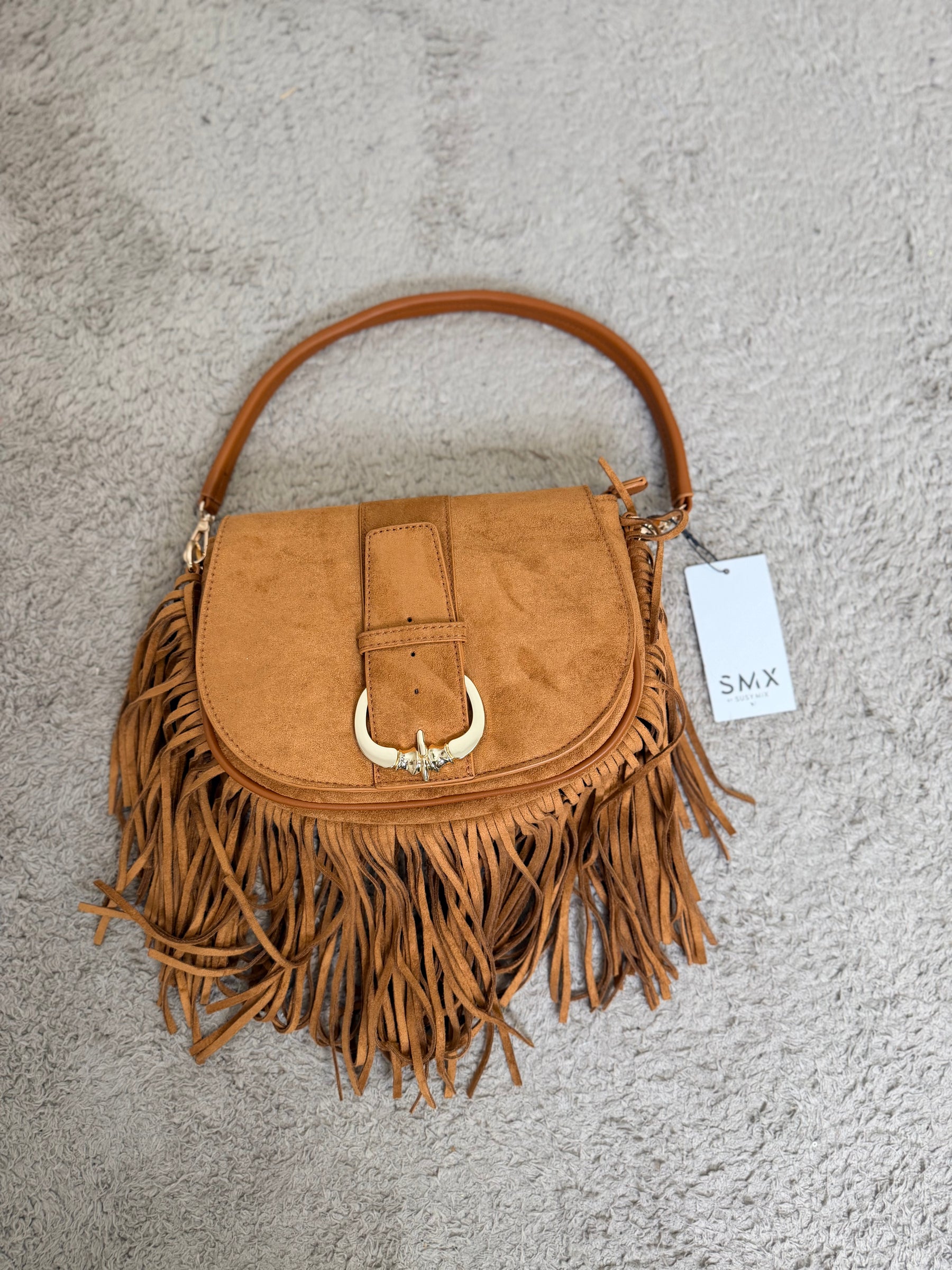 BORSA A TRACOLLA CON FRANGE