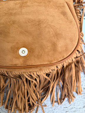 BORSA A TRACOLLA CON FRANGE