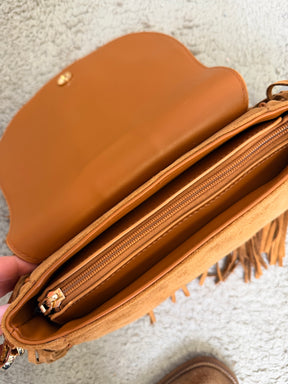 BORSA A TRACOLLA CON FRANGE