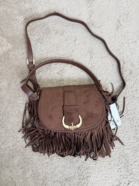 BORSA A TRACOLLA CON FRANGE