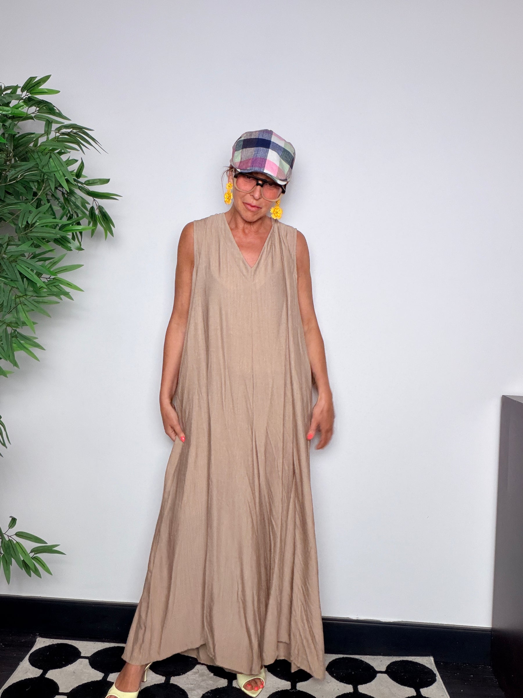 Tuta Jumpsuit con Drappeggio Posteriore