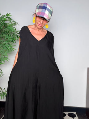 Tuta Jumpsuit con Drappeggio Posteriore