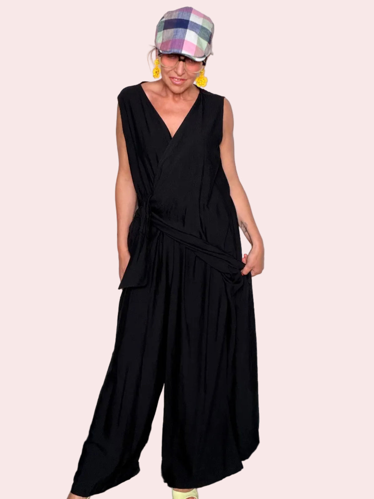 Tuta Jumpsuit con Nodo Frontale