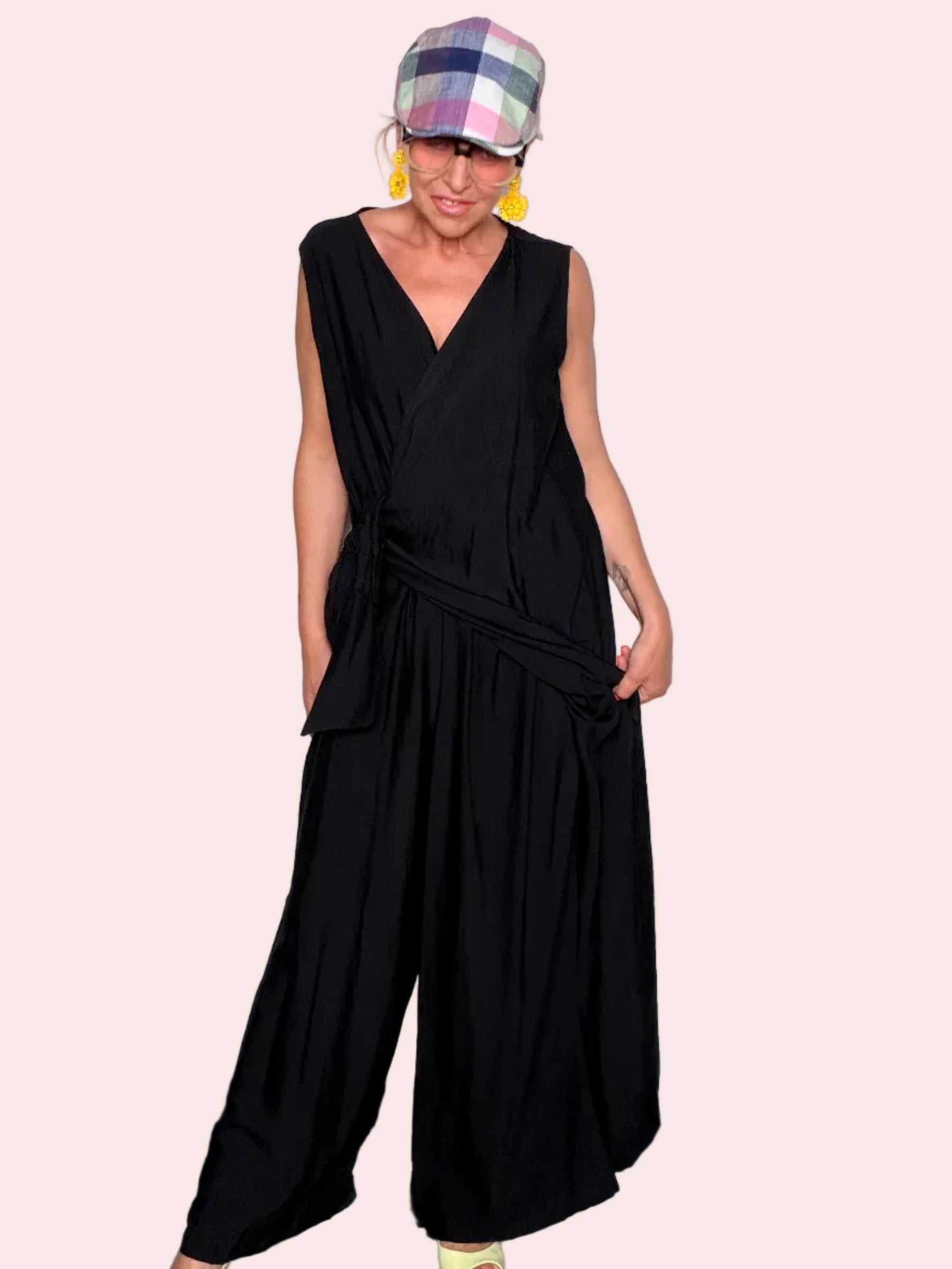 Tuta Jumpsuit con Nodo Frontale